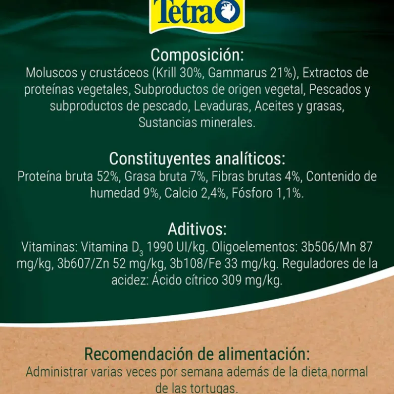 Alimento Tetra ReptoMin Energy para Tortugas