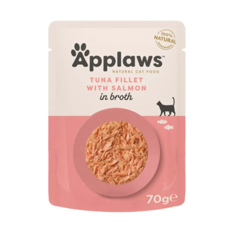 Applaws Cat Filete de Atún con Salmón en Caldo 70g