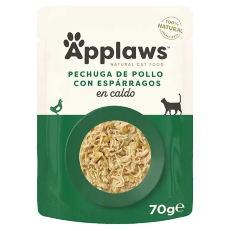 Applaws Cat Pollo con Espárragos en Caldo 70g
