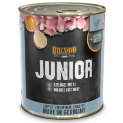 Belcando Junior Ave con Huevos Lata 800g para Perros