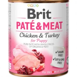 Brit Paté Pollo Y Pavo para Cachorro 800g