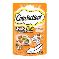 Catisfactions ShakeUps Multivitamins Snack Aves a la Brasa para Gatos