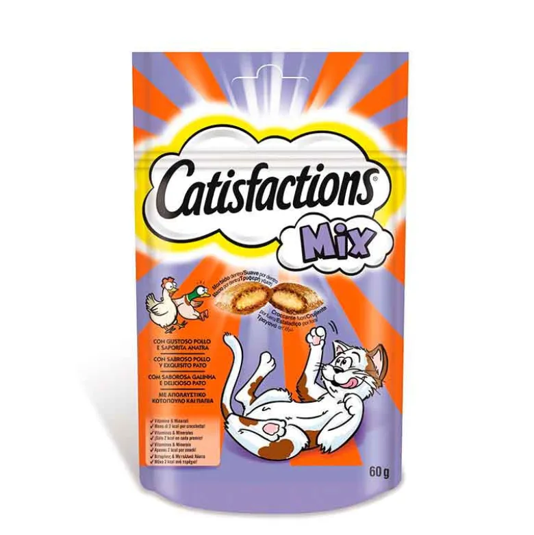 Catisfactions Snacks Mix Pollo y Pato 60g