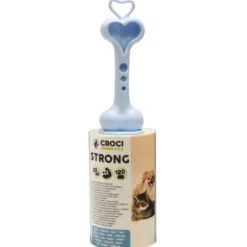 Cepillo Adhesivo Croci con Talco Recoge Pelos para Mascotas