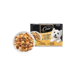 Cesar Multipack Selección Carne con Verduras en Gelatina 4 x 100g