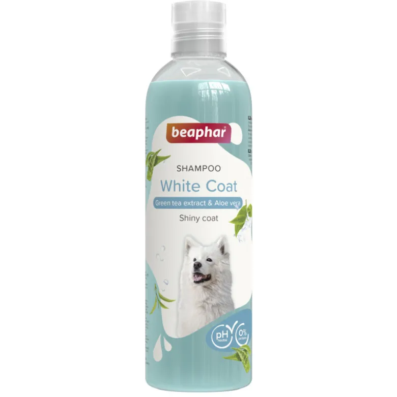 Champú Beaphar Extracto de Té Verde y Áloe Vera para Pelo Blanco