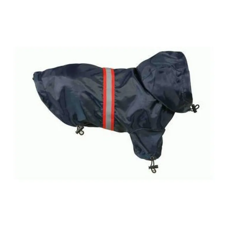 Chubasquero Para Perros Azul Marino Reflectante
