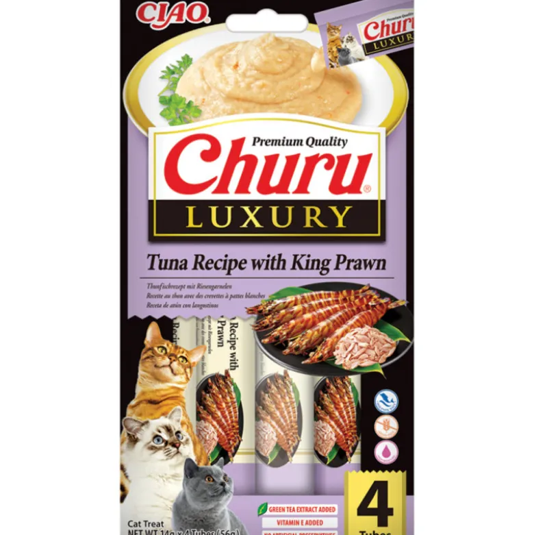 Churu Luxury Atún con Langostino para Gatos
