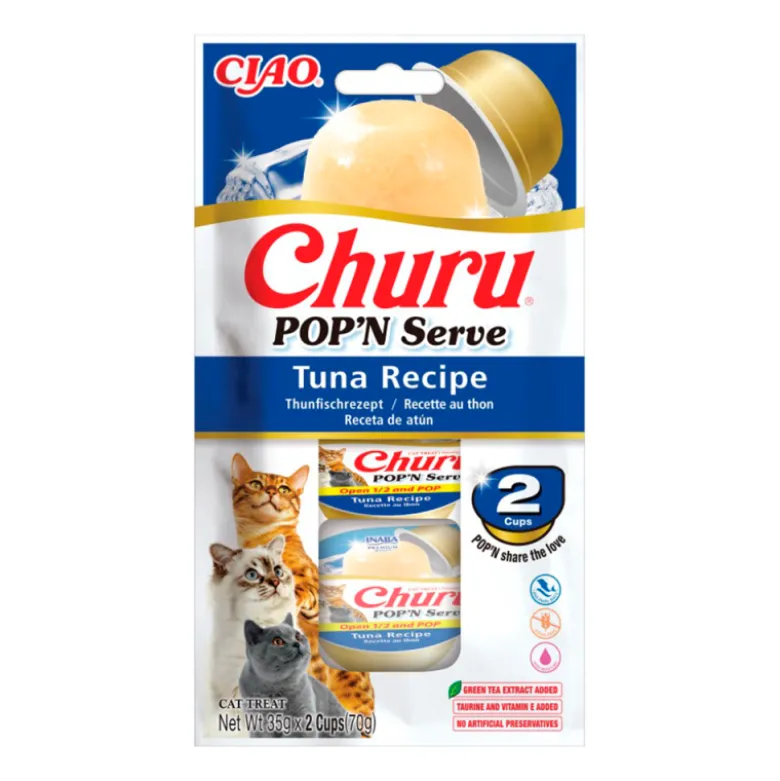 Churu Pop N Serve Atún para Gatos 35g