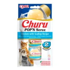 Churu Pop N Serve Pollo con Vieiras para Gatos 35g