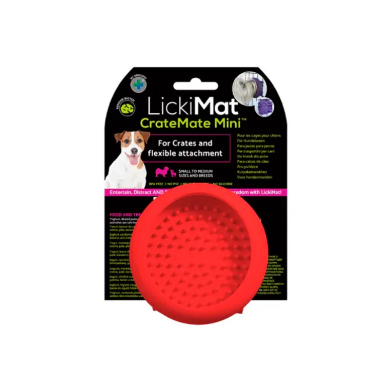 Comedero LickiMat CrateMate Mini para Perros