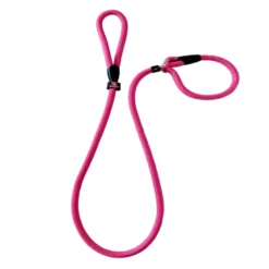 Correa Collar Nylon Exposicion Rosa 150cm x 1,4cm
