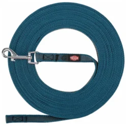 Correa de Rastreo para Perros Azul Petróleo S-M