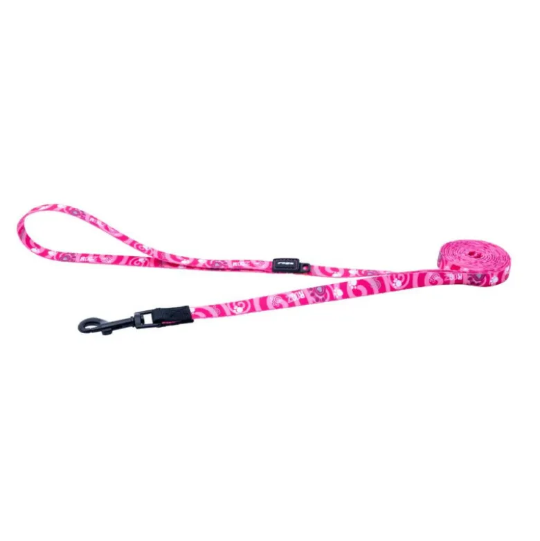 Correa Rogz Fusion Pink Paw para Perros