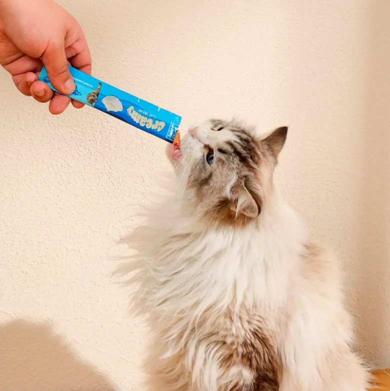Creamy Cat Treat Atún y Gambas 4x15g