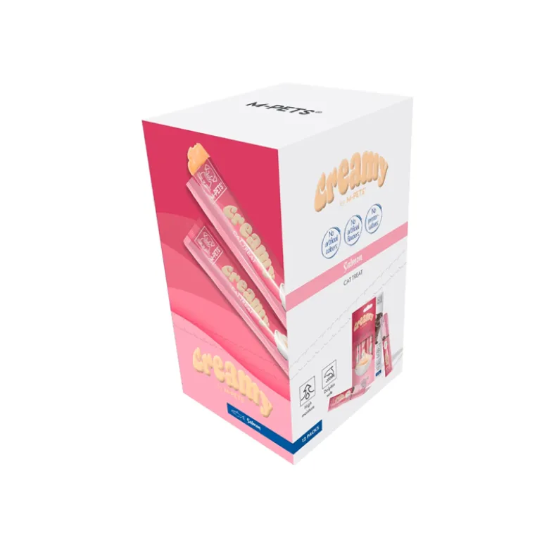 Creamy Cat Treat Salmón 4x15g