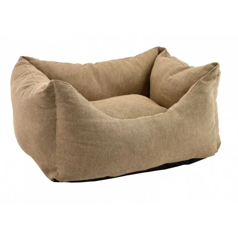 Cuna Cuadrada Atelier Fibra Camel para Perro