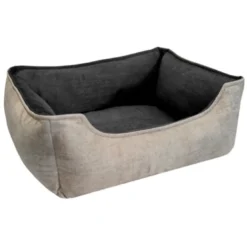 Cuna Mullida Antimanchas Combi Eva Soft Plata para Perro y Gato