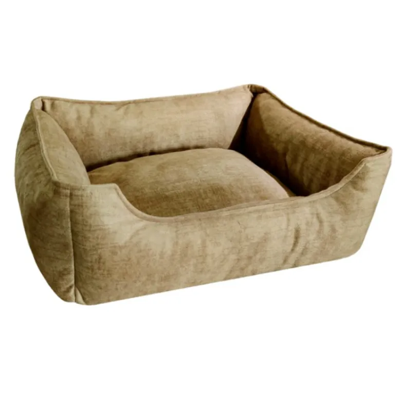 Cuna Mullida Antimanchas Eva Soft Oro para Perro y Gato