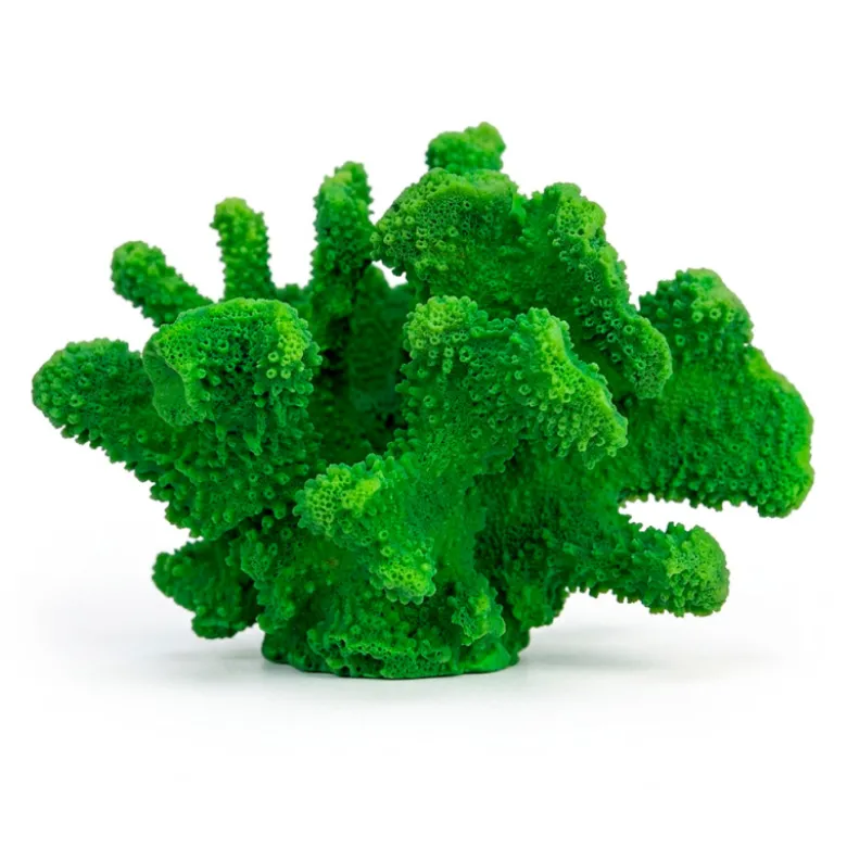 Decoración de Coral Verde para Acuarios