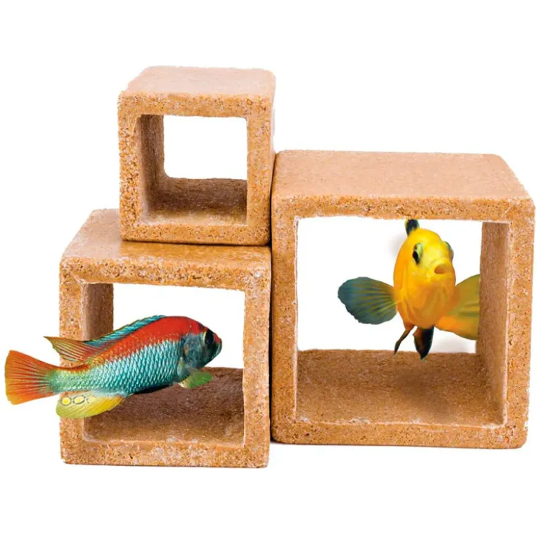 Decoración de Cubos Escondite para Acuarios