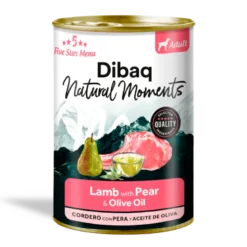 Dibaq Natural Moments Cordero con Pera para Perros Lata 380g