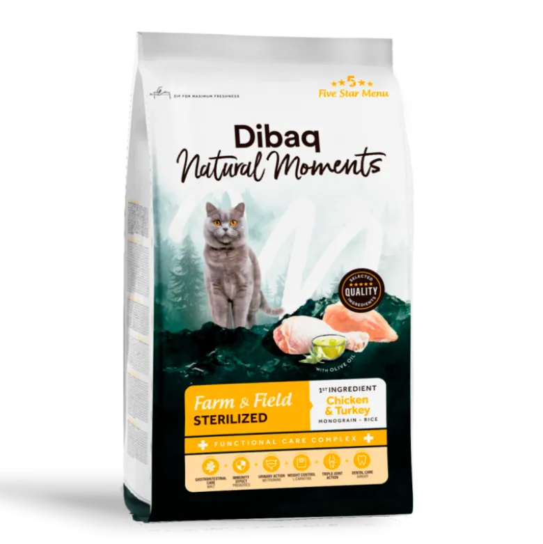 Dibaq Natural Moments Farm & Field Sterilized Pollo y Pavo