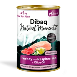 Dibaq Natural Moments Monoprotein Pavo con Frambuesas 380g
