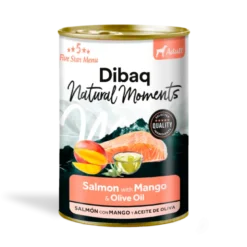 Dibaq Natural Moments Salmón con Mango para Perros Lata 380g