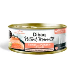 Dibaq Natural Moments Salmón con Calabaza para Gatos Lata 70g