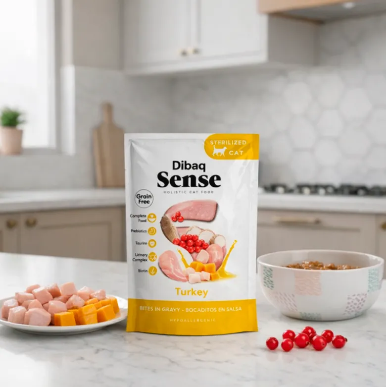 Dibaq Sense Grain Free Bocaditos en Salsa Pavo para Gatos