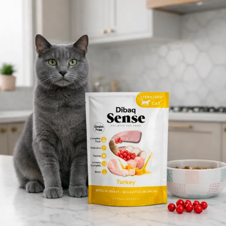 Dibaq Sense Grain Free Bocaditos en Salsa Pavo para Gatos
