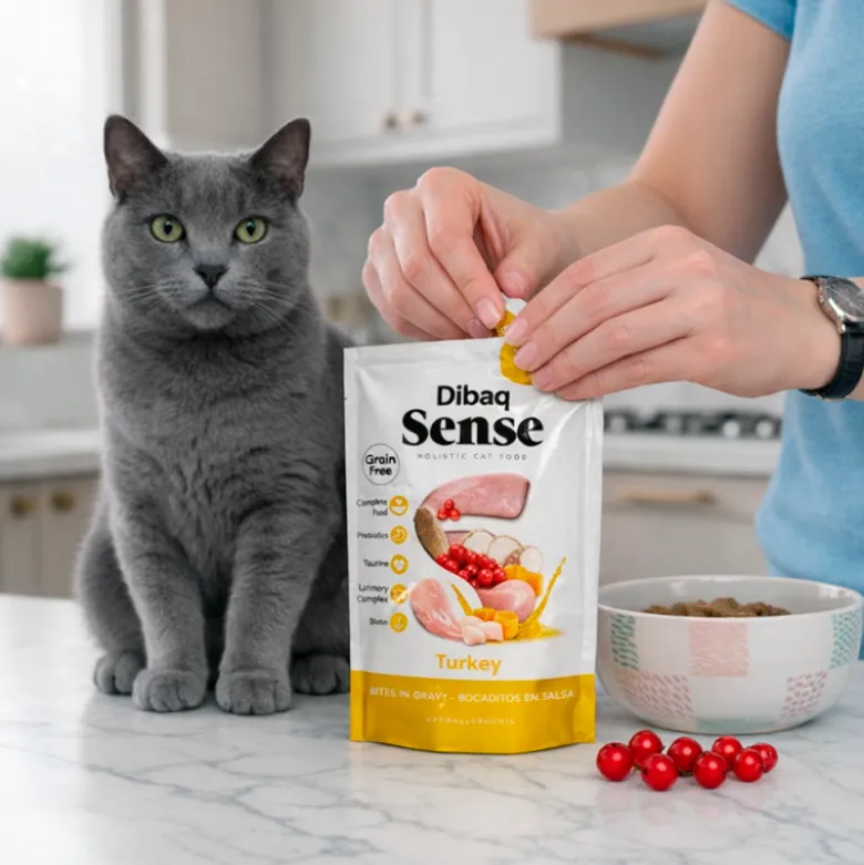 Dibaq Sense Grain Free Bocaditos en Salsa Pavo para Gatos