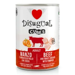 Disugual Cubes Speck de Ternera y Pollo Asado con Calabaza para Perro
