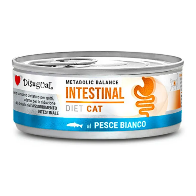 Disugual Diet Intestinal de Pescado Blanco para Gatos 85g