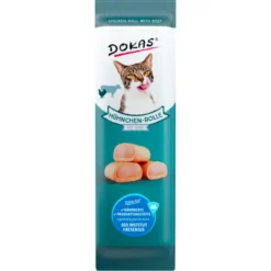 Dokas Mini Rollos de Pollo y Ternera para Perros 10g