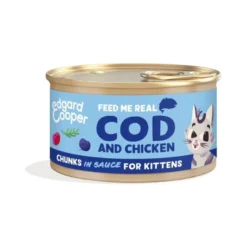 Edgard & Cooper Chunks Bacalao y Pollo para Gatos 85g