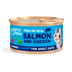 Edgard & Cooper Chunks Salmón y Pollo para Gatos 85g