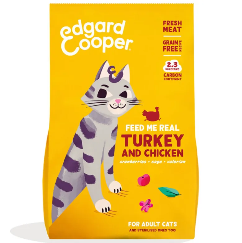 Edgard & Cooper Pavo y Pollo Pienso para Gatos