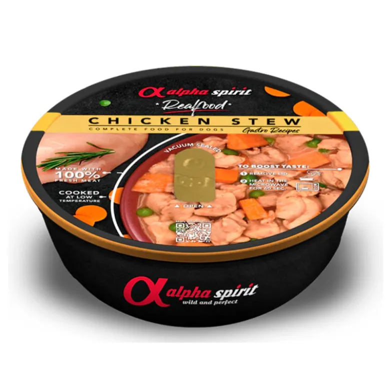 Estofado Alpha Spirit Realfood de Pollo para Perros