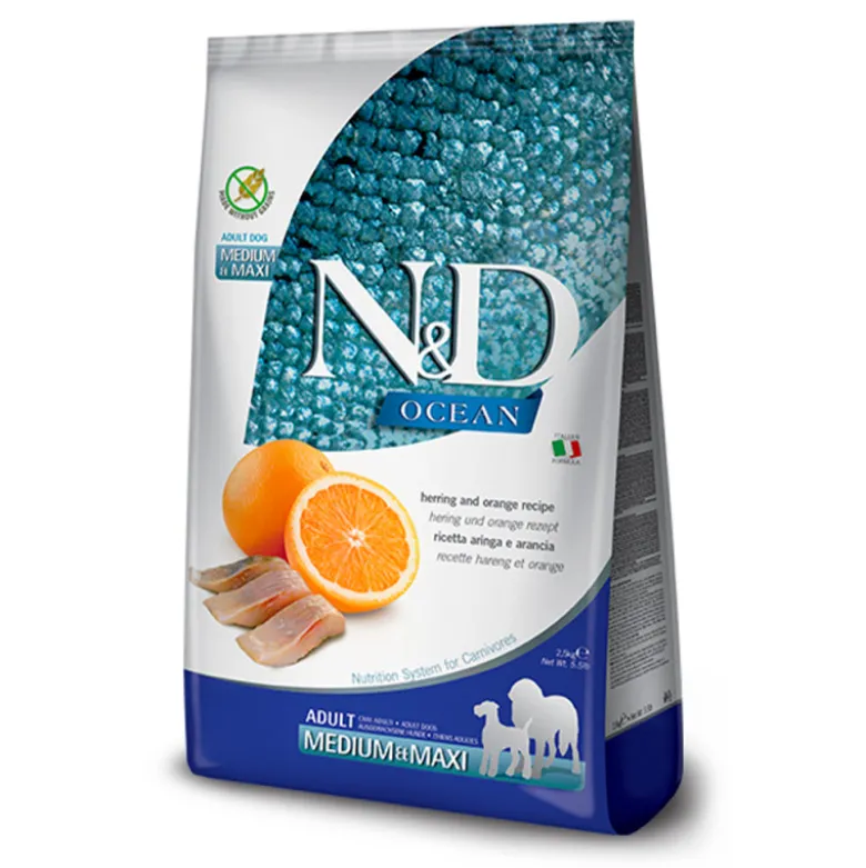 Farmina N&D Ocean Arenque Medium/Maxi para Perros