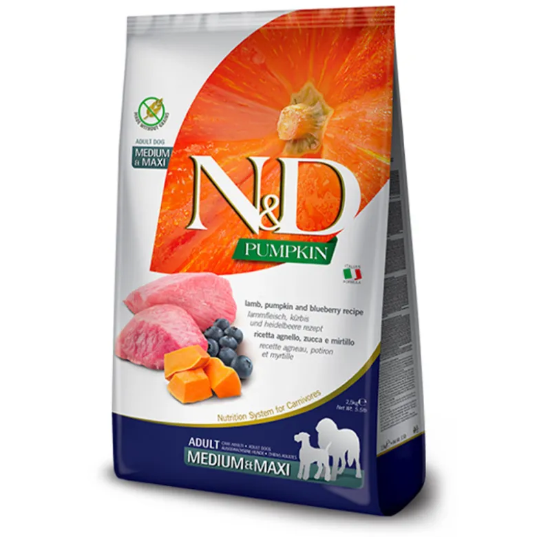 Farmina N&D Pumpkin Cordero Medium/Maxi para Perros