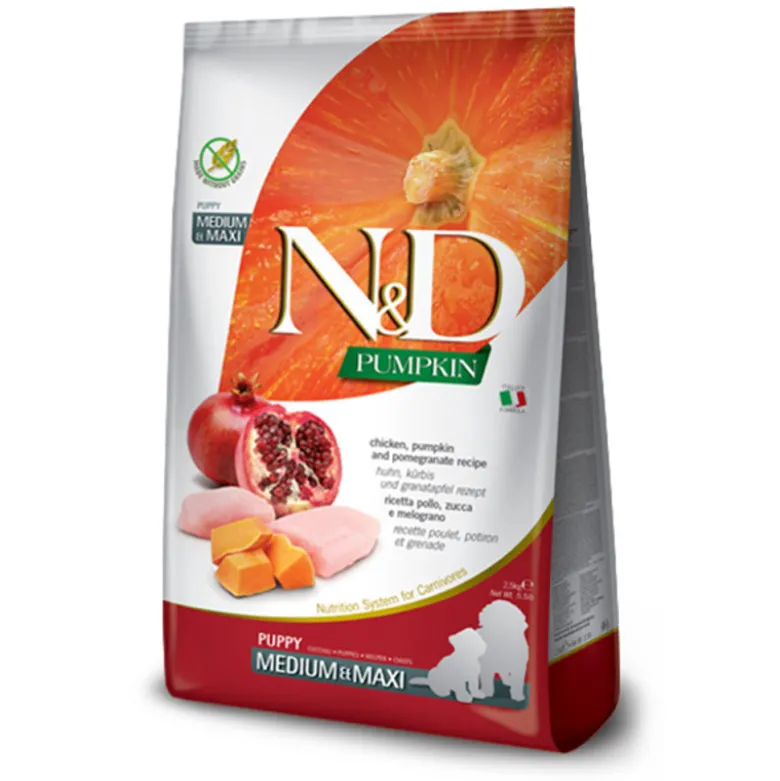 Farmina N&D Pumpkin Pollo Medium/Maxi Puppy para Perros