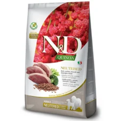 Farmina N&D Quinoa Skin Coat Neutered Pato Medium/Maxi para Perros