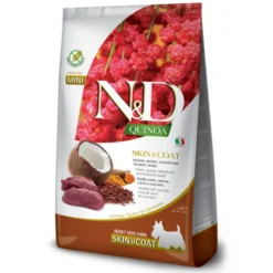 Farmina N&D Quinoa Skin Coat Venado Mini para Perros