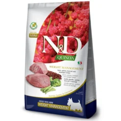 Farmina N&D Quinoa Weight Management Cordero Mini para Perros