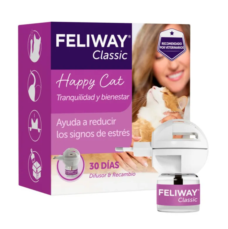 Feliway Classic Difusor + Recambio 48ml Control Estrés para Gatos