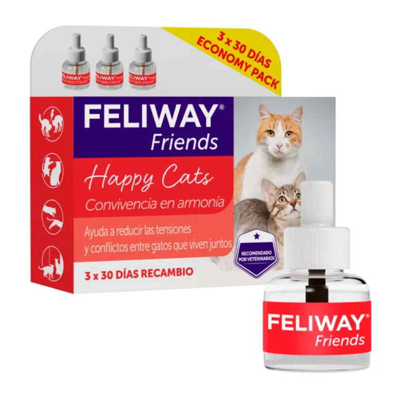 Feliway Friends Recambio Pack-3 Meses para Gatos