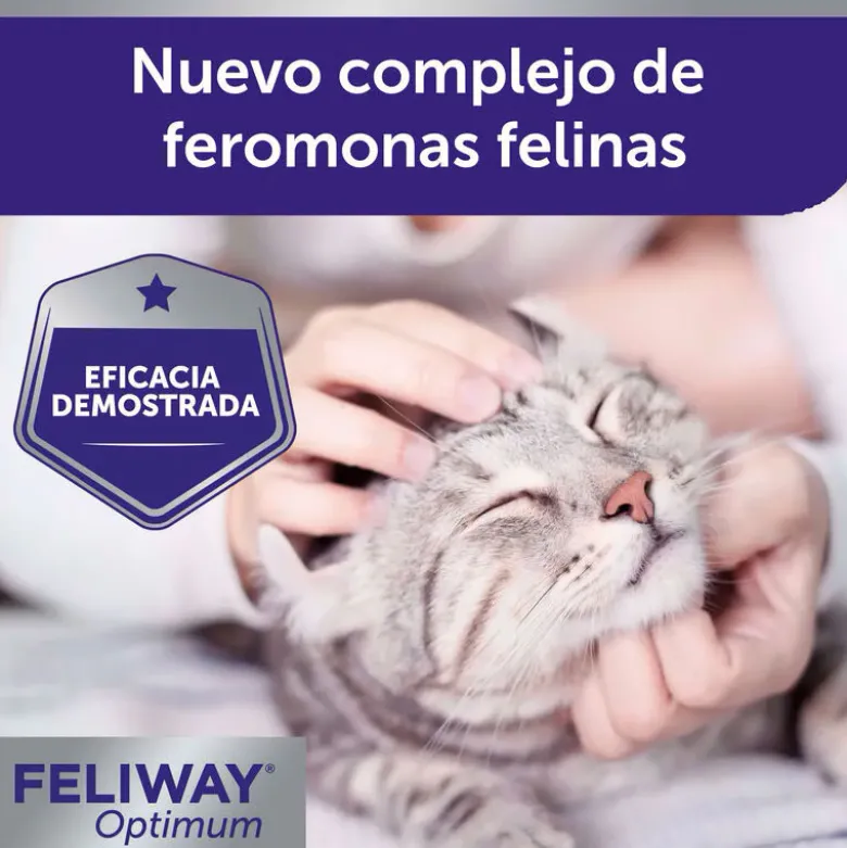 Feliway Optimum Difusor + Recambio 48ml Happy Family para Gatos