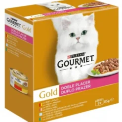 Friskies Gourmet Gold Doble Placer Surtidos 4 sabores 8 Latas 85g